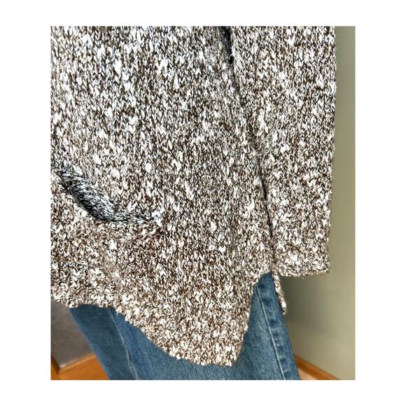 J. Jill Pure Jill Marled Cotton Blend Wherever Cardigan Brown Cream  XL - Picture 6 of 12